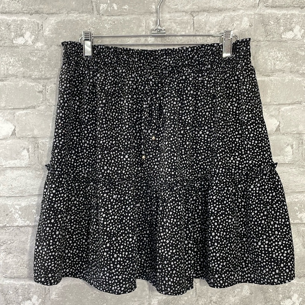 Crescent Ruffle Spotted Tiered Skirt